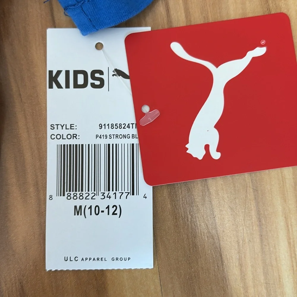 *NWT* Puma Blue Graphic Shirt | Size Boy’s 10/12 - Picture 5 of 7
